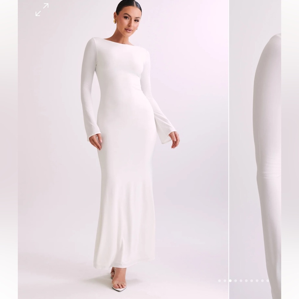 Meshki TARNA
Slinky Fishtail Maxi Dress - Ivory